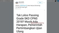 Ujian Ulang karena Banyak yang Tak Lolos SKD CPNS 2018, Benarkah?