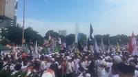 Aksi Reuni 212: Peserta Aksi Teriakkan Nama Prabowo Subianto