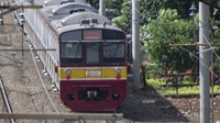 Dua Gerbong KRL Jakarta-Bogor Terguling dari Rel
