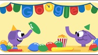 Google Doodle Hari Ini, Rayakan Malam Tahun Baru 2019