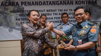 PTDI Serahkan 5 Helikopter dan Pesawat ke Kemhan untuk TNI AL