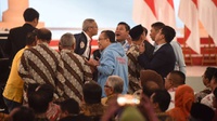 Pendukung Jokowi & Prabowo Cekcok Saat Jeda Debat Kedua Pilpres
