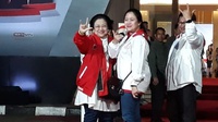 Usai Hadiri Rakernas IV PDIP, Megawati Hanya Tersenyum