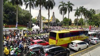 Macet Total Usai Kampanye Akbar Jokowi, Hindari Lalin Arah Senayan