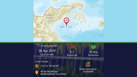 BMKG: Gempa Berkekuatan Magnitudo 5,7 Guncang Kepulauan Banggai