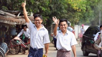 Dua Wartawan Reuters yang Dipenjara di Myanmar Dibebaskan