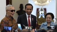 Jenguk Try Sutrisno di RSPAD, Jokowi Sebut Kondisinya Membaik