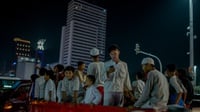Konvoi Malam Takbiran di Jakarta