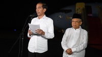Jadi Presiden Terpilih 2019-2014, Jokowi Ucapkan Terima Kasih