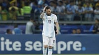 Hasil Argentina vs Chile, Skor 2-1: Lionel Messi Dapat Kartu Merah