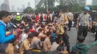 Demo Jakarta Hari Ini: Polisi Tangkap Ratusan Siswa di Gedung DPR