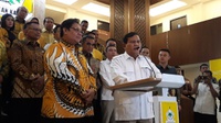 Sambangi Kantor Golkar, Prabowo: Saya Kembali ke Almamater