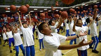 Ratusan Siswa Mengikuti Coaching Clinic dari Junior NBA