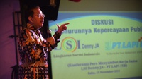Diskusi LSI Denny JA: Menurunnya Kepercayaan Publik Usai Pemilu