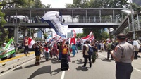Massa Aksi 'Berantas Mega Korupsi' Mulai Berkumpul di Patung Kuda
