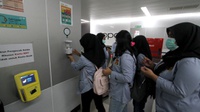 Antisipasi Penyebaran Virus Corona di Stasiun MRT