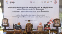 SIG Prakarsai Perusahaan Patungan Semen Gresik & BUMDes di Rembang