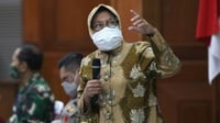 Ditinggalkan BIN, Risma Klaim Tren Kasus COVID-19 di Surabaya Turun