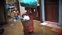 Kebon Pala Jaktim Terendam Banjir akibat Luapan Kali Ciliwung