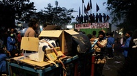 Aksi Tolak Omnibus Law di Makassar, Dua Orang Ditangkap Polisi