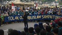 Ratusan Mahasiswa Demo Tolak Omnibus Law