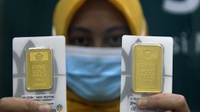 Emas Antam di Pegadaian Turun Rp9.000 & Harga Perhiasan Hari Ini
