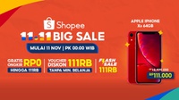 Shopee 11.11 Big Sale 2020 Ada Promo iPhone XR Seharga Rp111 Ribu
