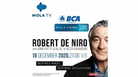 Robert De Niro Tampil di Mola TV Living Live 16 Desember 21.00 WIB