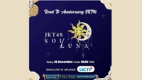 Tiket Konser Anniversary JKT48 SOL/LUNA 18 Desember Mulai Rp55 Ribu