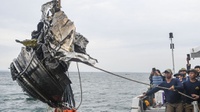 KNKT Duga Mesin Pesawat SJ-182 Masih Hidup Sebelum Jatuh ke Air
