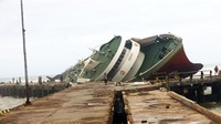 Dua Kapal Penumpang di NTT Karam Dihempas Badai Siklon Seroja