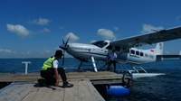 Balitbanghub Lakukan Uji Operasional Seaplane