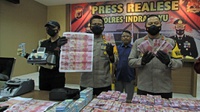 Polres Indramayu Tangkap Pengedar Uang Palsu Rp11,5 Miliar