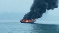Polisi Cari Motif Pembakaran Kapal Sekar Tanjung di Lampung