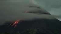 Berita Gunung Merapi 23 Februari: 24 Gempa Guguran & 2 Lava Pijar