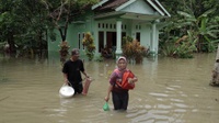 Tanggul Waduk Wotan Jebol, 5 Desa di Gresik Terendam Banjir