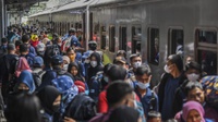 39 Ribu Penumpang Kereta Arus Balik Tiba di Jakarta Hari Ini