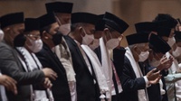 Wapres Ma'ruf Amin Salat Id di Istiqlal, Sempat Kumandangkan Takbir