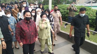 Megawati Berkeliling Gedung Sarinah Ditemani Erick Thohir