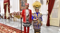 Jokowi Pakai Baju Adat Buton di Upacara HUT RI Ke-77