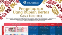Cara Menukar Uang Baru 2022 di Bank Indonesia Lewat Kas Keliling BI