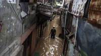 BPBD DKI Catat 8 Ruas Jalan Banjir, Ketinggian Capai 1 Meter