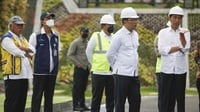 Resmikan Bendungan Sadawarna, Jokowi Minta Produksi Padi Naik