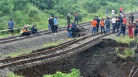 Jalur KA di Bogor Tergerus Longsor, Perbaikan Butuh 3 Bulan