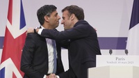Bromance Presiden Prancis Macron & PM Inggris Sunak