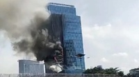 Kebakaran di K-Link Tower Jaksel, 22 Mobil Damkar Dikerahkan