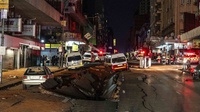 Penyebab Ledakan Johannesburg Afrika, Sebabkan Jalan Terbelah