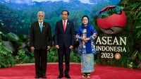 Tiba di KTT ASEAN, Xanana Gusmao Cium Tangan Ibu Negara Iriana