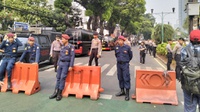 Akses Jalan di Depan KPU Tutup Jelang Pendaftaran Prabowo-Gibran