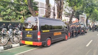 Kantor KPU Dijaga Ketat Jelang Pendaftaran Prabowo-Gibran